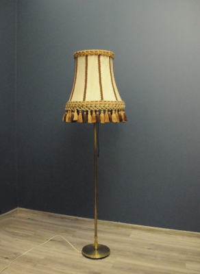 Duńska Okazała, Mosiężna Lampa Art Deco