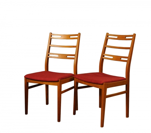 2 Duńskie Tekowe Krzesła lata 60-te